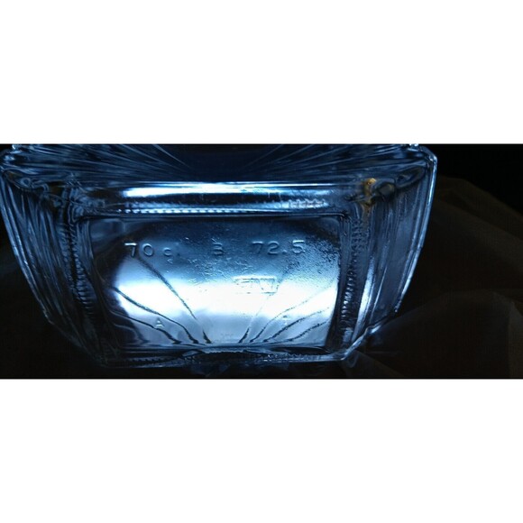 Vintage Art Deco Clear Glass Decanter With Stopper 7 3/4" - Picture 13 of 13